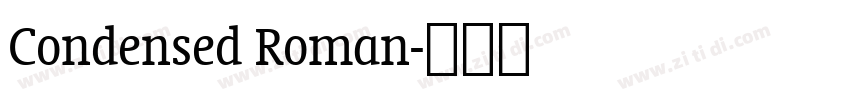 Condensed Roman字体转换